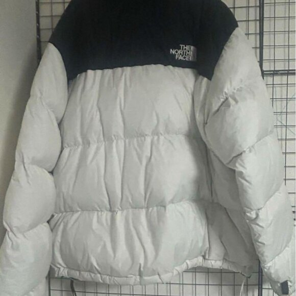 {Black and White 1996 Nuptse Puffer Jacket} - Picture 3 of 6